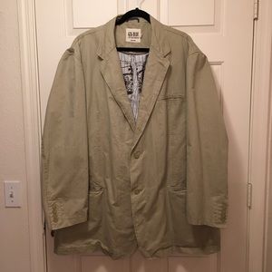 Big & Tall 626 Blue Vintage Kaki Coat SZ 54 Long